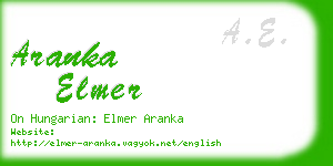 aranka elmer business card